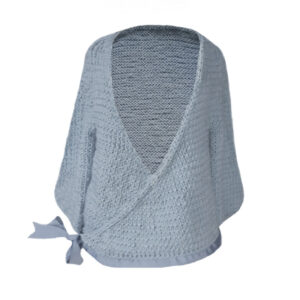 Sustainable Hand-knitted Wrap Cardi